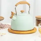 2.5L Whistling Teapot Strong Compatibility Boiling Kitchenware for Camping Gas