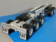2 Axles Dolly + 3 Axles Semi Trailer for Tamiya RC 1/14 King Knight Grand Hauler