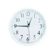 Concise Silent Non-Ticking Wall Clock Quartz- White 24cm