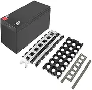 18650 Battery Holder,12V 3S 7P Li-ion DIY Case Holder for 18650 Powerwall Battery Pack Spot Clamp (Black Box&Nickel Strip)