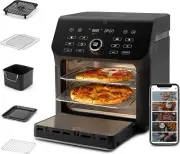 COSORI AF701 Air Fryer Toaster Combo 10 Qt Family Size 14-in-1 Functions (Black)