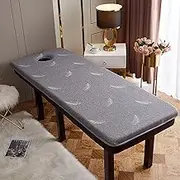 mattress mattress Lash Bed Topper Memory Foam Massage Bed Topper with Face Hole and Elastic Bands Foldable Mattress Cover (Without Bed) (Color : One Size : 70x185cm)