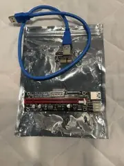 USB 3.0 PCI-E Express 1x to 16x Extender Riser Card Adapter Power BTC Cable NEW