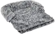 PaWz Pet Protector Sofa Cover Dog Cat Couch Cushion Slipcovers 1/2/3 Seater M, Furniture Protector, Pet Bed Couch Cover, Head and Neck Support, Detachable Bolster, Machine Washable, Charcoal