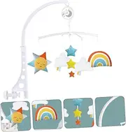 Toyvian 1 PC Bed Bell Cartoon Rattle for Appeasing Plaything to Enhance Hand Eye Coordination Auditory Awareness Durable Design for Cribs