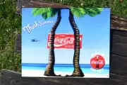 Coca-Cola Tin Sign - Enjoy Coke Classic - Think Summer - Delicious & Refreshing