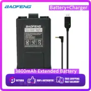 Extended Battery BL-5 3800mAh & Charger Cable for Baofeng UV-5R UV-5X3 BF Series