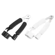 2 Pcs Black+White Guitar String Winder Cutter Pin Puller 3 in 1 Tool