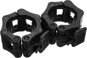 BCOATH Barbell Dumbbell Buckle Lockpick Secure Quick Release Clamps for Weightlifting Clamps Barbell Quick Release Clips Barbell Rod Clip Weights Collar Abs Black