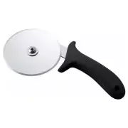 Pizza Cutter 4" Diameter Blade Polypropylene Handle Wheel Style Slicer Black