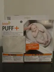 Boon Puff+ Inflatable Baby Bather - Infant Bathtub Micro-fleece Cover