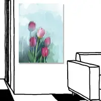 在飛比找momo購物網優惠-【24mama 掛畫】單聯式 油畫布 花卉 靜物 浪漫美麗 