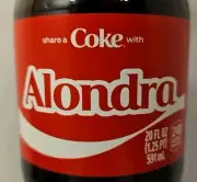 Share A Coke With Alondra 2025 Personalized Gift Coca-Cola Coke Bottle