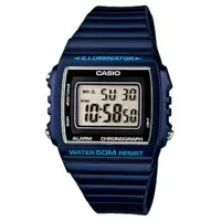 在飛比找PChome24h購物優惠-CASIO 多彩繽紛大方數位錶-藍/W-215H-2A