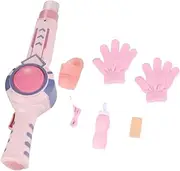 Fully Automatic Bubble Machine for Pink Bubble Blower with Elastic Smoke Effect Cartoon Design for Outdoor Fun and Parties Comes Color Box Packaging,1pcs