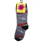 Women Boy Sock OOOH YEAH! Car Vintage Convertible Rag Top Cotton NWT NEW