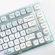 Band Bunny Keycaps PBT 昇華 139 鍵 MOA 配置文件可愛鍵帽藍色機械鍵盤鍵帽適用於女孩遊戲和