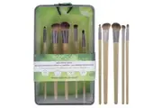 Daily Defined Eye Brush Kit by Ecotools for Women - 5 Pc Large Shadow Brush, Angled Crease Brush, Accent Shadow Brush, Detail Liner Brush, Liner Smudge Brush