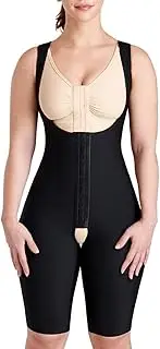 [MARENA] Female Curves Bodysuit | Hidden Reinforcement Panels | Short Length, Black, XX-Small