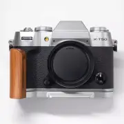 For Fujifilm xt50 Camera Wood Hand Grip With Aluminum Alloy Baseplate L Holder