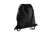 Bagbase Icon Drawstring Bag/Gymsac (Black/Black) (One Size)