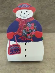 The Cat's Meow Village RED HAT SOCIETY Snowman