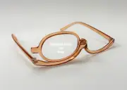 MAKEUP READING GLASSES brown MAGNIFYING FLIP-UP LENS power +1.25 +1.50 +2.0 +3.0