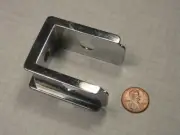 JACKNOB #2400 TOP DOOR INSERT, ZINC DIE-CAST, POLISHED CHROME, FOR 1" THICK DOOR