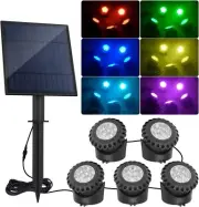 RGB Colors Changing Solar Panel Spotlight Garden Outdoor Waterproof Wall light