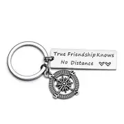 YEEQIN Friends Leaving Gifts Going Away Keychain Long Distance Friendship Best