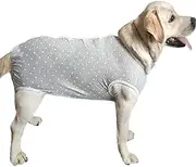 Recovery Suit Post Surgery for Large Medium Dog, Spay Recovery Suit for Male and Female Dogs, Post Surgery Dog Onesie, Substitute E-Collar & Cone (Gray-2XL)