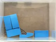 LEGO Parts - Dark Azure Slope, Curved 2 x 1 x 2/3 - No 11477 - QTY 5