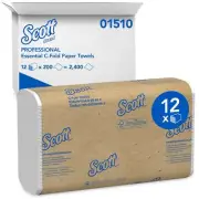 Scott Essential C Fold Paper Towels (01510) with Fast-Drying Absorbency Pockets,