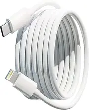 USB C to Lightning Cable,MFi Certified for iPhone Charger PD 27W Fast Charging Compatible iPhone 14/13 Pro/mini/13/12/11 Pro MAX/XR/XS/8/7/Plus/6S/SE/iPad (1, White, 10FT)