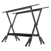 Aluminum Laundry Drying Rack Foldable Retractable Clothes Hanger with Wind Hooks