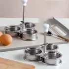 Non-Stick Poached Egg Maker 3 Grids Eggs Cooker Egg Poaching Pan Baking