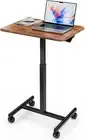 Rolling Standing Desk | Mobile Laptop Table | Adjustable Height