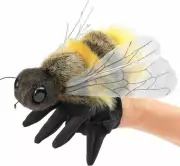 Folkmanis Honey Bee Hand Puppet Plush bumble bee nwt new little wanderer