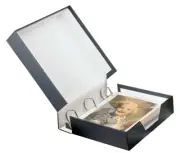 New Clamshell Archival Binder Box w/ 100 35mm Savage Slide Sheets New In Package