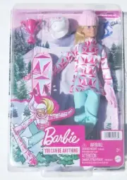 Barbie You Can Be Anything SNOWBOARDER Blonde Doll Toy Set NEW NRFB 2021 Retired