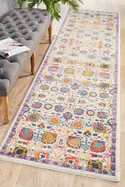 1 Abode Rug Culture Multi Spring Vintage Look Runner Rug