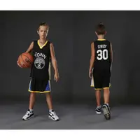 在飛比找蝦皮購物優惠-金州勇士隊籃球衣童裝 30號 Stephen Curry 男