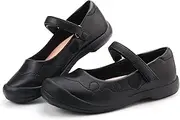 [firelli] Girl's Mary Jane School Uniform Shoes Comfortable Girls Dress Shoes