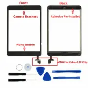 10x Touch Screen Glass Digitizer Replacement IC Home Button for iPad Mini 1 2