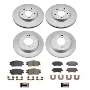 PowerStop Disc Brake Kit - Front and Rear - Fits Hyundai Venue 2020-2021, Kia So (for: Kia)