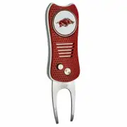Arkansas Razorbacks Switchblade Divot Tool with ball marker magnet attach