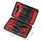 18pcs Professional Pedicure Manicure Tool Kit Nail Clippers Set Nail File Tr ESP