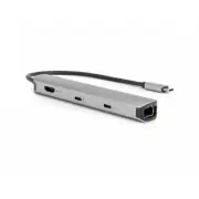 Rocstor Y10A311-S1 SLIM USB TYPE-C 6-IN-1 4K MULTIPORT ADAPTER WITH DP 1.4 ALT M