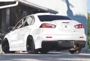 For 08-17 Mitsubishi Lancer EVO 10 Painted White Rear Trunk Duck Lid Spoiler (for: Mitsubishi)
