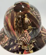 New Full Brim Hard Hat Custom Hydro Dipped THESE COLORS DON'T RUN. Free Shipping